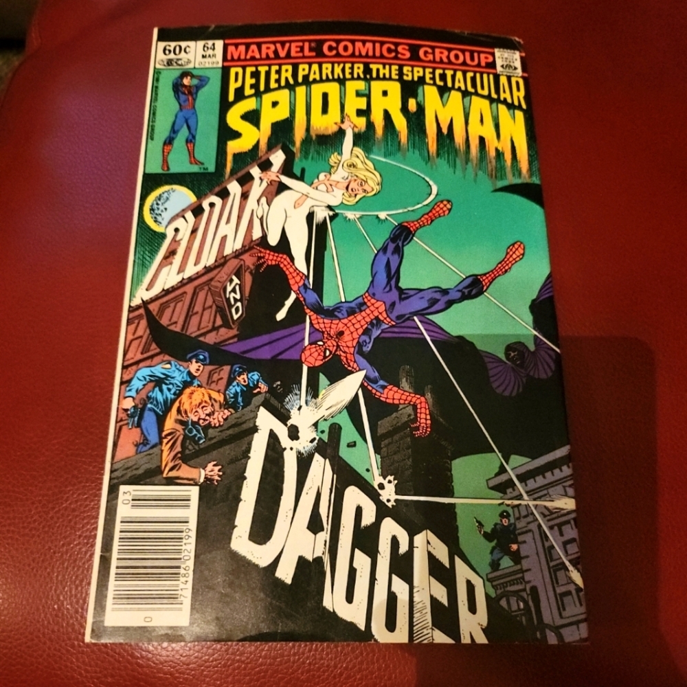 SPECTACULAR SPIDERMAN #64 MARVEL COMICS MARCH 1982 1ST APP CLOAK AND DAGGER